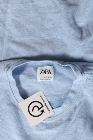 Ανδρικό t-shirt Zara, Μέγεθος M, Χρώμα Μπλέ, Τιμή 9,41 €