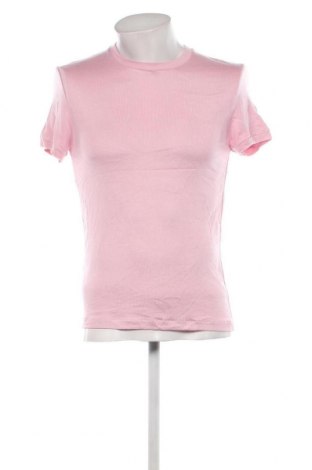 Męski T-shirt Zara, Rozmiar S, Kolor Różowy, Cena 38,39 zł