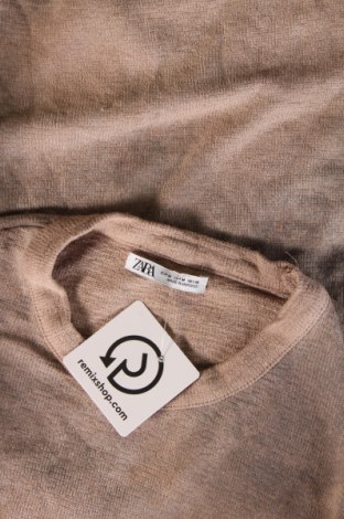 Ανδρικό t-shirt Zara, Μέγεθος M, Χρώμα Καφέ, Τιμή 8,22 €