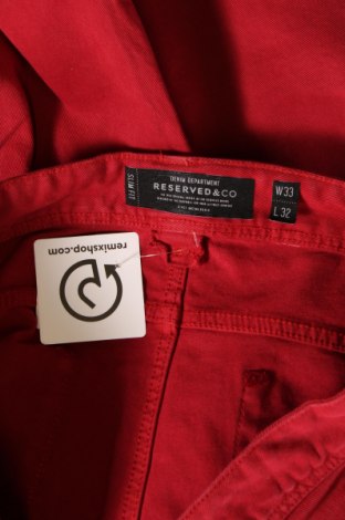 Męskie jeansy Reserved, Rozmiar L, Kolor Czerwony, Cena 35,99 zł
