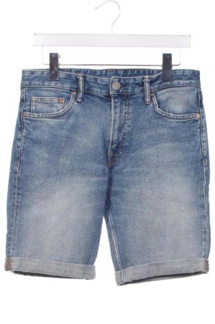 Мъжки къс панталон H&M, Размер S, Цвят Син, Цена 21,20 лв.