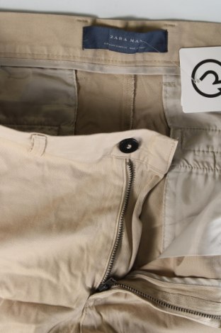 Ανδρικό κοντό παντελόνι Zara Man, Μέγεθος L, Χρώμα  Μπέζ, Τιμή 12,37 €