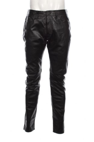 Ανδρικό δερμάτινο παντελόνι Karl Lagerfeld, Μέγεθος L, Χρώμα Μαύρο, Τιμή 201,70 €