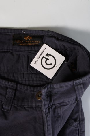 Pantaloni de bărbați Alpha Industries, Mărime L, Culoare Albastru, Preț 207,24 Lei