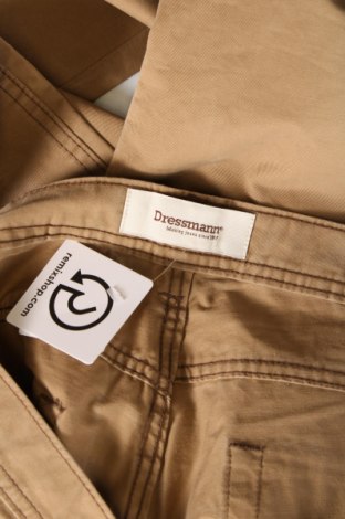 Pantaloni de bărbați Dressmann, Mărime L, Culoare Maro, Preț 59,62 Lei