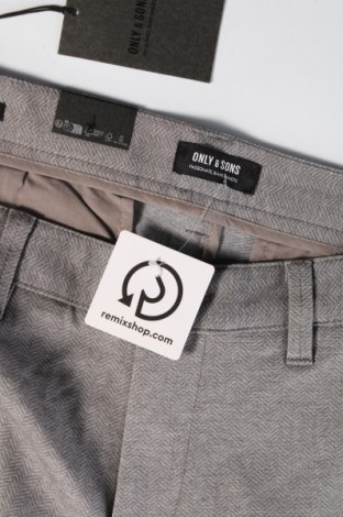 Herrenhose Only & Sons, Größe M, Farbe Grau, Preis 8,99 €