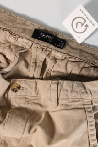 Мъжки панталон Pull&Bear, Размер M, Цвят Бежов, Цена 26,68 лв.