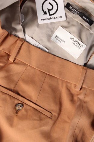 Pantaloni de bărbați Selected, Mărime L, Culoare Maro, Preț 207,24 Lei
