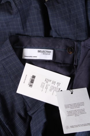Мъжки панталон Selected Homme, Размер M, Цвят Син, Цена 54,00 лв.