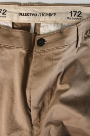 Pantaloni de bărbați Selected Homme, Mărime L, Culoare Bej, Preț 86,84 Lei