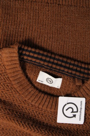 Ανδρικό πουλόβερ C&A, Μέγεθος L, Χρώμα Καφέ, Τιμή 11,12 €