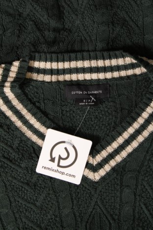 Męski sweter Cotton On, Rozmiar S, Kolor Zielony, Cena 92,76 zł