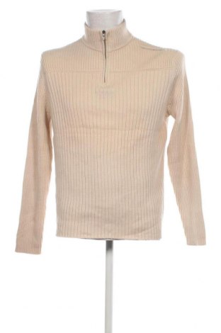 Мъжки пуловер DKNY, Размер L, Цвят Бежов, Цена 91,20 лв.