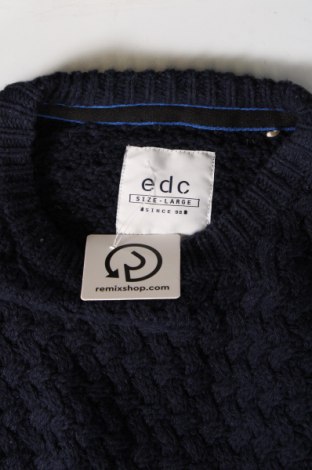 Pánsky sveter  Edc By Esprit, Veľkosť L, Farba Modrá, Cena  11,38 €