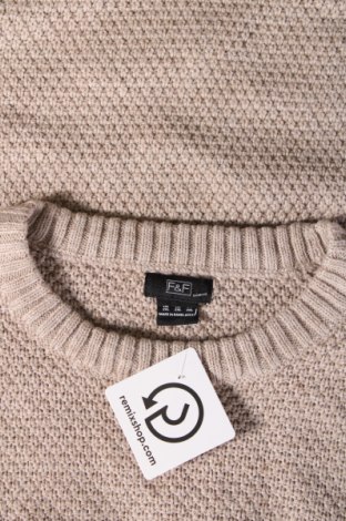 Ανδρικό πουλόβερ F&F, Μέγεθος XXL, Χρώμα  Μπέζ, Τιμή 11,12 €