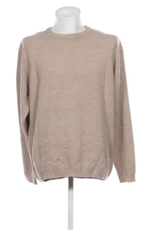 Ανδρικό πουλόβερ F&F, Μέγεθος XXL, Χρώμα  Μπέζ, Τιμή 11,12 €