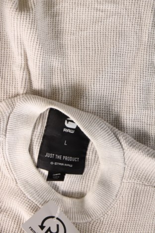 Męski sweter G-Star Raw, Rozmiar L, Kolor ecru, Cena 291,71 zł