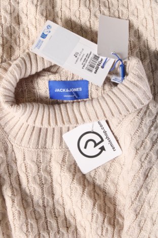 Męski sweter Jack & Jones, Rozmiar M, Kolor ecru, Cena 129,30 zł