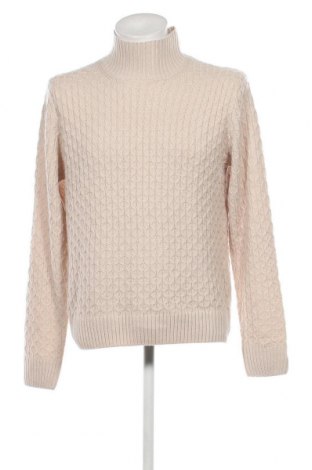 Herrenpullover Jack & Jones, Größe M, Farbe Ecru, Preis € 26,54