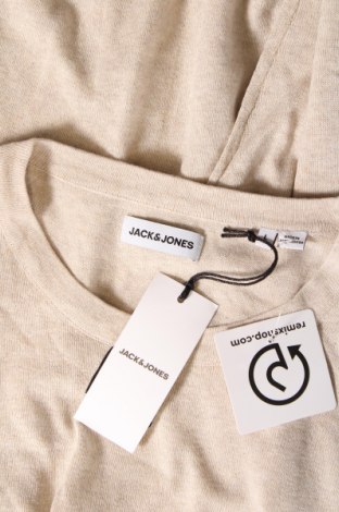 Męski sweter Jack & Jones, Rozmiar L, Kolor Beżowy, Cena 137,22 zł