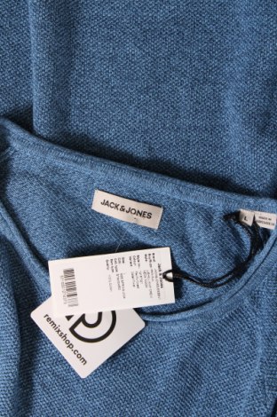 Herrenpullover Jack & Jones, Größe L, Farbe Blau, Preis 29,09 €