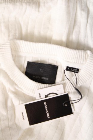 Ανδρικό πουλόβερ Jack & Jones, Μέγεθος L, Χρώμα Λευκό, Τιμή 29,09 €