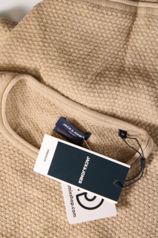 Ανδρικό πουλόβερ Jack & Jones, Μέγεθος M, Χρώμα  Μπέζ, Τιμή 26,54 €