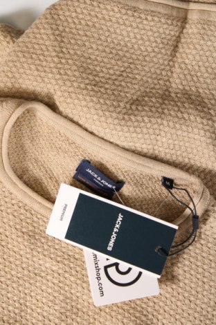 Męski sweter Jack & Jones, Rozmiar M, Kolor Beżowy, Cena 137,22 zł