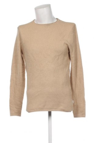 Herrenpullover Jack & Jones, Größe M, Farbe Beige, Preis 15,99 €