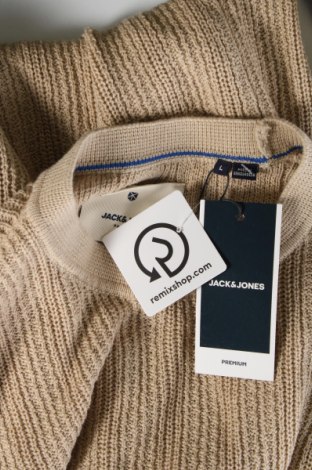 Męski sweter Jack & Jones PREMIUM, Rozmiar L, Kolor Beżowy, Cena 110,83 zł