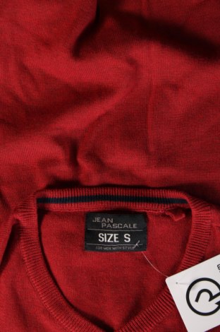 Herrenpullover Jean Pascale, Größe S, Farbe Rot, Preis € 12,49