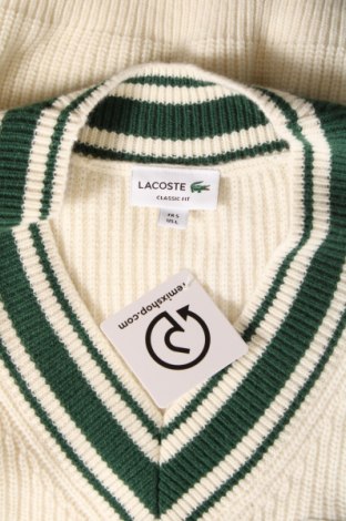 Ανδρικό πουλόβερ Lacoste, Μέγεθος L, Χρώμα Εκρού, Τιμή 68,35 €