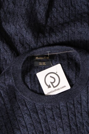 Ανδρικό πουλόβερ Massimo Dutti, Μέγεθος XL, Χρώμα Μπλέ, Τιμή 23,23 €