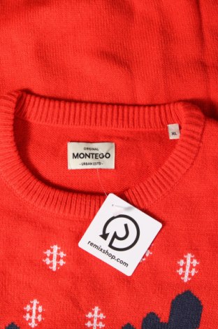 Herrenpullover Montego, Größe XL, Farbe Rot, Preis 11,91 €