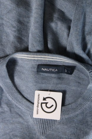 Мъжки пуловер Nautica, Размер L, Цвят Син, Цена 55,80 лв.