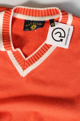 Ανδρικό πουλόβερ Navigare, Μέγεθος XXL, Χρώμα Πορτοκαλί, Τιμή 10,54 €