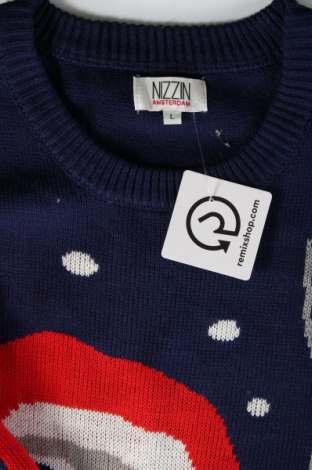 Męski sweter Nizzin, Rozmiar L, Kolor Niebieski, Cena 83,99 zł