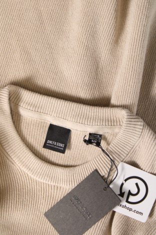 Pánsky sveter  Only & Sons, Veľkosť S, Farba Béžová, Cena  12,33 €