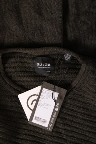 Herrenpullover Only & Sons, Größe L, Farbe Grün, Preis € 12,80