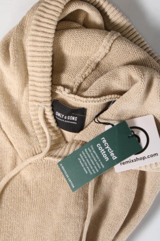 Herrenpullover Only & Sons, Größe L, Farbe Beige, Preis 13,51 €