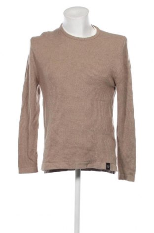 Ανδρικό πουλόβερ Pull&Bear, Μέγεθος L, Χρώμα  Μπέζ, Τιμή 10,58 €