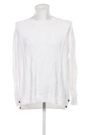 Ανδρικό πουλόβερ Rockmans, Μέγεθος XL, Χρώμα Λευκό, Τιμή 13,67 €