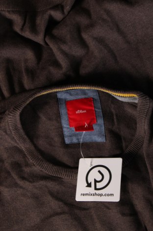 Мъжки пуловер S.Oliver, Размер L, Цвят Кафяв, Цена 21,08 лв.
