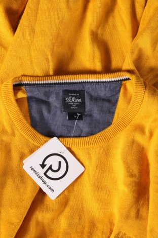 Ανδρικό πουλόβερ S.Oliver, Μέγεθος L, Χρώμα Κίτρινο, Τιμή 13,04 €