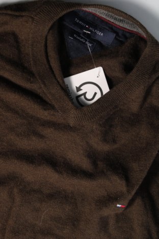 Мъжки пуловер Tommy Hilfiger, Размер L, Цвят Зелен, Цена 84,55 лв.
