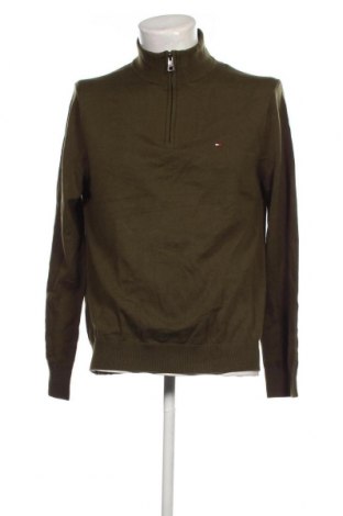 Мъжки пуловер Tommy Hilfiger, Размер L, Цвят Зелен, Цена 192,85 лв.