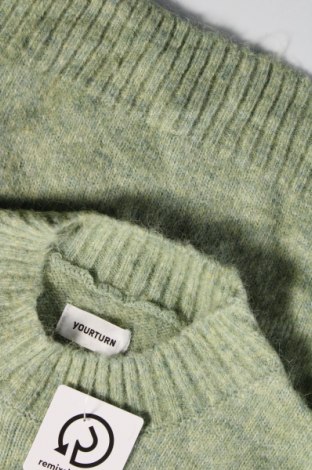 Ανδρικό πουλόβερ Your Turn, Μέγεθος M, Χρώμα Πράσινο, Τιμή 10,73 €
