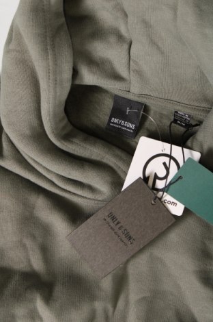 Férfi sweatshirt Only & Sons, Méret M, Szín Zöld, Ár 6 127 Ft