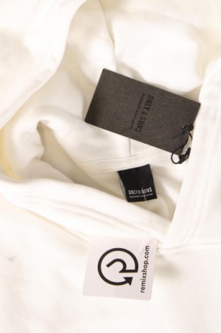 Herren Sweatshirt Only & Sons, Größe XL, Farbe Weiß, Preis € 12,80