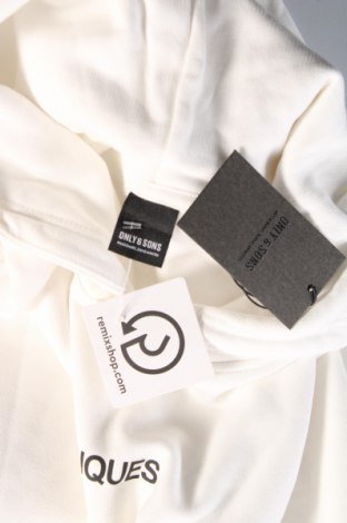 Herren Sweatshirt Only & Sons, Größe XXL, Farbe Weiß, Preis € 12,80
